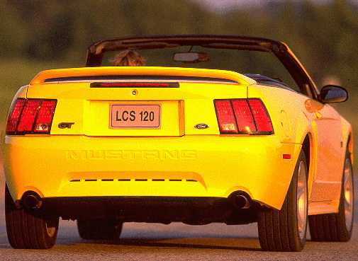 1999 Mustang Convertible Rear View